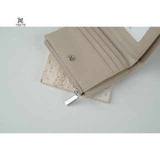 ▼สีเบส กระเป๋าสตางค์ใบสั้นหนังเรียบ