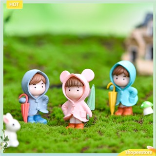 (shopeestore) ฟิกเกอร์พลาสติก รูปการ์ตูนคู่รักน่ารัก สําหรับตกแต่งบ้านตุ๊กตา