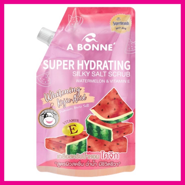 A BONNE - Super Hydrating Silky Salt Scrub Watermelon & Vitamin E