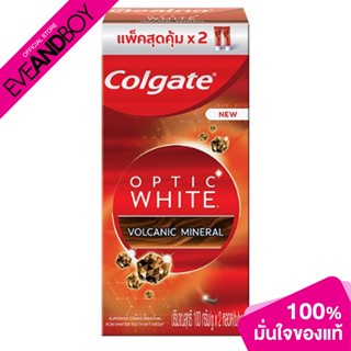 COLGATE - Optic White Whitening Toothpaste With Volcanic Minerals ยาสีฟันแพ็คคู่