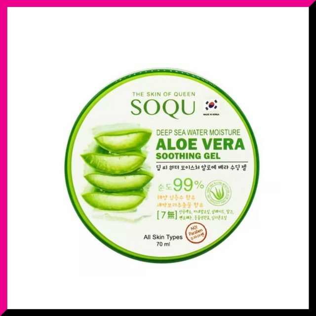 SOQU - Deep Sea Moisture Aloe Vera Soothing Gel (70 ml.) เจลว่านหางจระเข้ รูปที่ 2