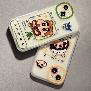 เคสโทรศัพท์มือถือ ลายการ์ตูนน่ารัก พร้อมขาตั้งพับได้ สําหรับ Apple iPhone 14 13 12 11 X XR XSMAX 6 7 8 i14 i13 i12 I11