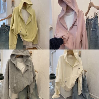 KKS⭐️พร้อมส่ง⭐️ เสื้อกันหนาว เสื้อฮู้ด แขนยาว ใส่สบายๆ หลวม 2025 สินค้ามาใหม่ สไตล์เกาหลี #62627