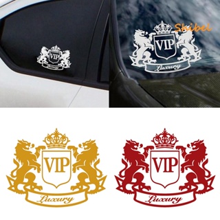 ขายดี_ สติกเกอร์สะท้อนแสง ลายมงกุฎสิงโต Vip ตัวอักษร สําหรับตกแต่งรถยนต์ รถจักรยานยนต์