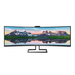 หน้าจอคอมพิวเตอร์ /// MONITOR (จอมอนิเตอร์) PHILIPS 499P9H1/67 - 48.8" VA 2K 60Hz CURVED USB-C