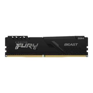 แรมสำหรับคอมพิวเตอร์ , 16GB (16GBx1) DDR4 3200MHz RAM (หน่วยความจำ) KINGSTON FURY BEAST DDR4 (BLACK) (KF432C16BB/16)