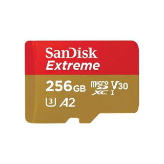 อุปกรณ์จัดเก็บข้อมูล | 256 GB MICRO SD CARD (ไมโครเอสดีการ์ด) SANDISK EXTREME MICROSDXC CARD (SDSQXAV-256G-GN6MN)