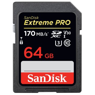 อุปกรณ์จัดเก็บข้อมูล ] 64 GB SD CARD (เอสดีการ์ด) SANDISK EXTREME PRO SDXC CLASS 10 (SDSDXXY-064G-GN4IN)