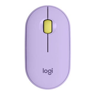 คีย์บอร์ด และเมาส์ [ WIRELESS MOUSE (เมาส์ไร้สาย) LOGITECH M350 PEBBLE WIRELESS MOUSE (LAVENDER)