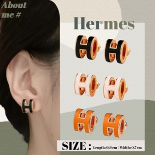 แอร์เมส Hermes Mini Pop H Earrings ต่างหูสตรี