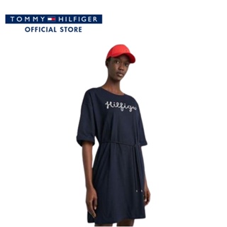 Tommy Hilfiger ชุดเดรสผู้หญิง รุ่น WW0WW38628 DW5 - สีกรมท่า