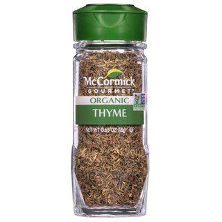 แม็คคอร์มิคออร์แกนิคใบไทม์ 18กรัม  /  Mccormick Organic Thyme Leaves 18g.