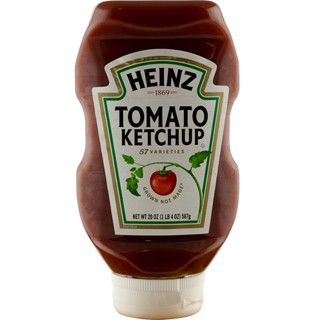 ไฮนซ์ซอสมะเขือเทศขวดพลาสติก 567กรัม  /  Heinz Tomato Ketchup 567g.