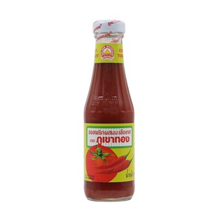 ภูเขาทองซอสพริกผสมมะเขือเทศ 230กรัม  /  Golden Mountain Tomato Ketchup Mix Chilli Sauce 230g.