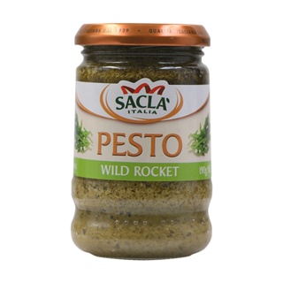 ซาคลาอิตาเลียเพสโตไวลด์รอคเก็ต 190กรัม  /  Sacla Italia Wild Rocket Pesto 190g.