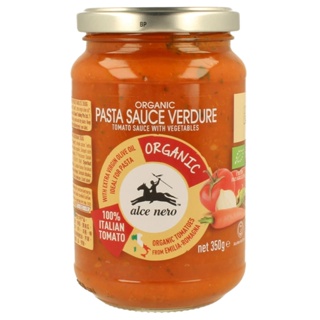 อัลเซเนโร่ออร์แกนิควีเจทเทเบิ้ลโทเมโท้ซอส 350กรัม  /  Alce Nero Organic Vegetables Tomato Sauce 350g.