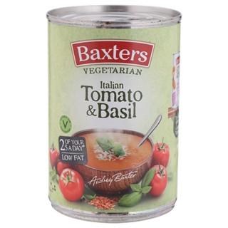 แบ็กซเตอร์ซุปมะเขือเทศอิตาเลี่ยนผสมโหระพา 400กรัม  /  Baxters Vegetarian Italian and Tomato with Basil Soup 400g.