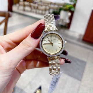 💕⌚⌚นาฬิกา 𝐌𝐈𝐂𝐇𝐀𝐄𝐋 𝐊𝐎𝐑𝐒 💯 %นาฬิกาข้อมือผู้หญิงล้อมคริสตัลเหลี่ยมสวยมาก 
หรูหรามากแม่