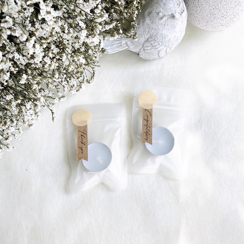 ☆ ของขวัญ : เทียนไขทีไลท์ ปัจฉิม ของชำร่วย candle gifts