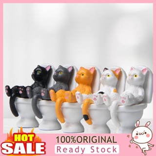 [B_398] Mini Cat Model High Vivid Expression Decoration Toilet Miniature Cat Animal Model Toy for Kids