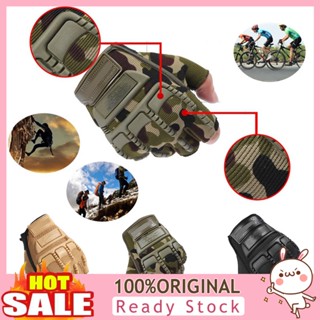 [B_398] Mens Army Outdoor Bicycle Airsoft Half Gloves