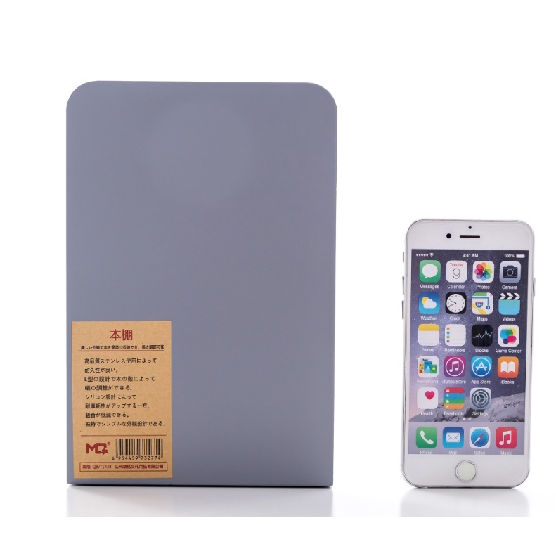 F2C Book divider ที่จัดระเบียบชั้นหนังสือ ทรงตัว L ที่กั้นหนังสือโลหะ