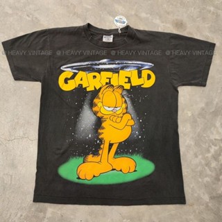 GARFIELD UFO  เสื้อวง เสื้อทัวร์ ลายการ์ตูน