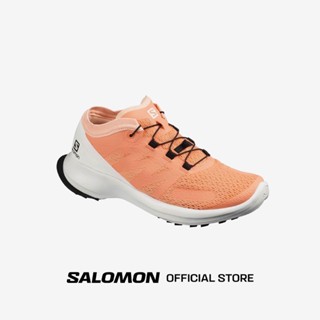 SALOMON SENSE FLOW W SHOES สี CANTALOUPE-WH-BELLINI รองเท้าวิ่งเทรล รองเท้าผู้หญิง รองเท้าผ้าใบ Trail Running วิ่งเทรล