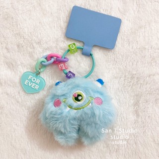 ❇♦❈ระเบิดน่ารัก Big-Eyed Boy สุทธิสีแดงโทรศัพท์มือถือเครื่องประดับ Universal Anti-DROP Anti-Lost Key CHAIN ​​ตุ๊กตาของเล