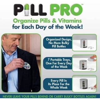 ส่งเร็ว⚡️ กล่องใส่ยาและวิตามินแบบ 7วัน 28ช่อง Pill Pro จัดยาง่าย ทานไม่ผิดวัน ไม่มีลืมง่ายๆ