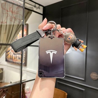 ทุ่มเทให้กับฝาครอบกุญแจการ์ด Tesla Tesla รุ่นรถ 3 รุ่น Y / YA หัวเข็มขัดแบบเต็มตัวสำหรับผู้ชายและผู้หญิง