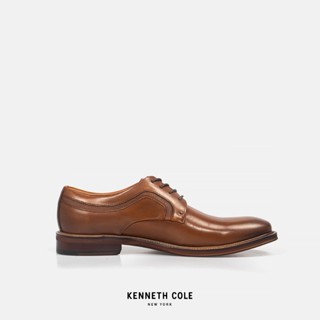 KENNETH COLE รองเท้าทางการผู้ชาย รุ่น PREWITT LACE UP PT สีน้ำตาล ( DRS - DCA32M0008-901 )