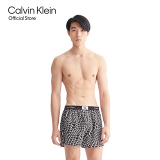 Calvin Klein กางเกงบ็อกเซอร์ผู้ชาย 1996 Woven Cotton ทรง Boxer รุ่น NB3411 ACR - สีMulticolor