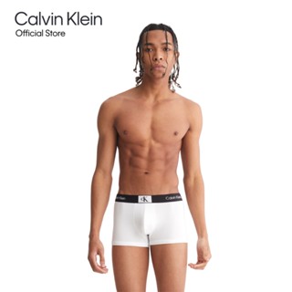 Calvin Klein กางเกงในชาย 1996 Micro ทรง Low Rise Trunk รุ่น NB3406 100 - สีขาว