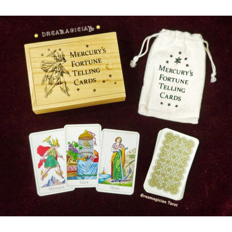 Mercury's Fortune Telling Cards ไพ่ทำนายสุดคลาสสิคเคลือบทอง ไพ่แท้ลดราคา ไพ่ยิปซี ไพ่ทาโร่ต์ ไพ่ออราเคิล Tarot Oracle