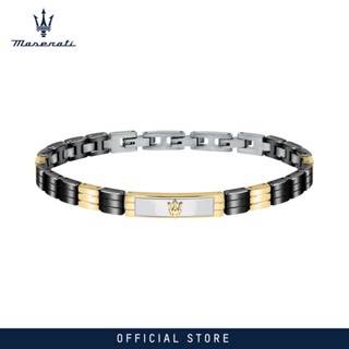 Maserati Jewels 220mm Mens Stainless Steel Ceramic Bracelet JM221ATZ06 (Adjustable)