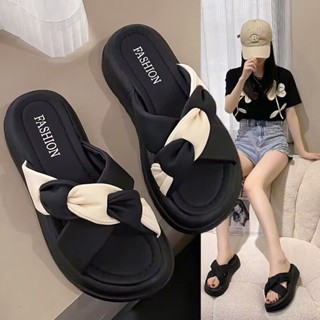 ⛱️❡✘◐35-43 รองเท้าผู้หญิงไซส์ใหญ่ รองเท้าแตะผู้หญิงแฟชั่น สไตล์ลําลอง ฤดูร้อน สวมใส่สบาย รองเท้าแตะผู้หญิง