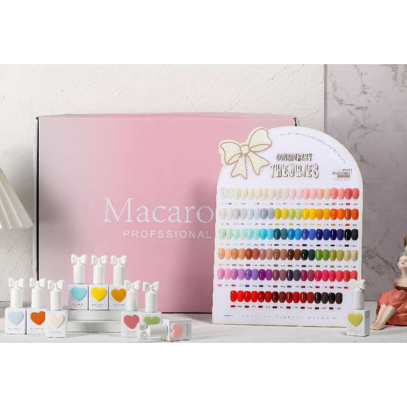 🚛ส่งฟรี🔊สีเจล เซท 58 สี Mcaron58colors&Sansu3.0🔥nail polish#MACARON58