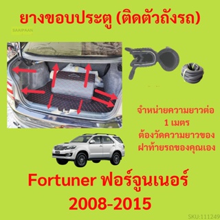 ราคาต่อเมตร ยางฝาท้าย  Fortuner ฟอร์จูนเนอร์  2008-2015 ยางประตูหลัง แบบมีปีก