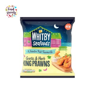 Whitby Seafoods Breaded Garlic &amp; Herb Prawns 290g วิทบี้ ซีฟู้ดส์ กุ้งชุบเกล็ดขนมปังกระเทียม และ สมุนไพร 290 กรัม