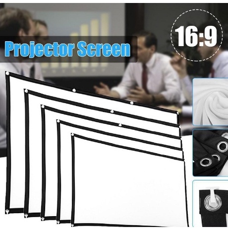 Home Folding Portable Simple Soft Screen Projector Movie Screen Outdoor KTV Office Movie Screen