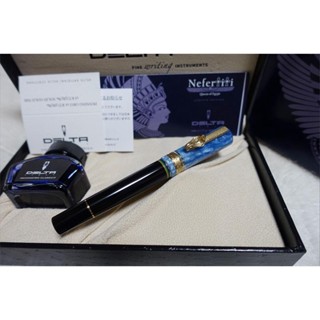 【Direct from Japan】 ☆ New Unused DELTA Delta Fountain Pen Nefertiti Nib F ☆