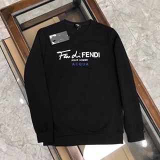 Fendi 23 ใหม่ เสื้อกันหนาวลําลอง แขนยาว คอกลม ทรงหลวม พิมพ์ลายมอนสเตอร์น้อย เข้ากับทุกการแต่งกาย สไตล์สปอร์ต