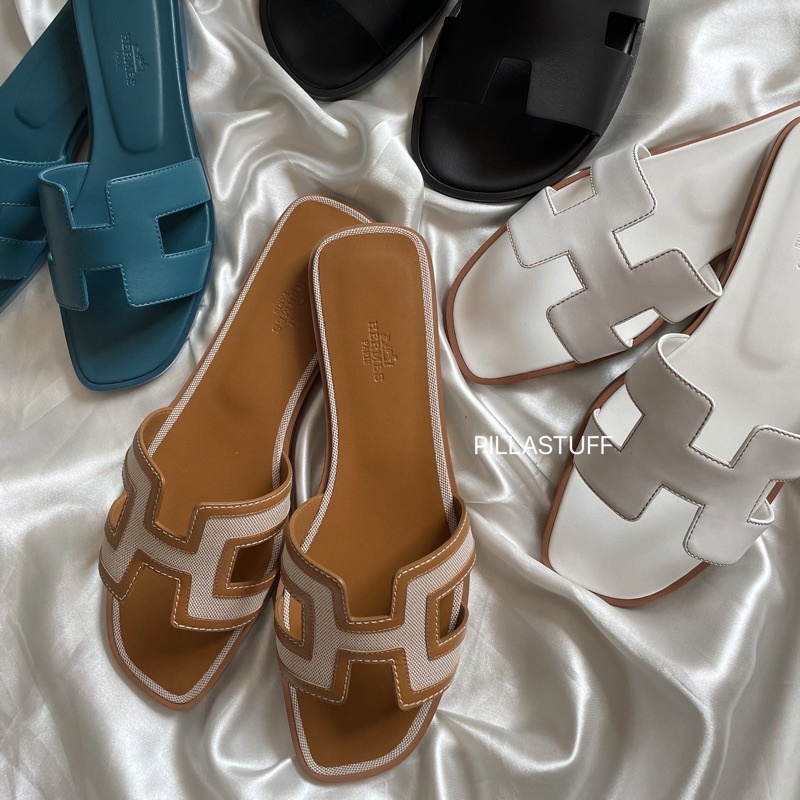 ถูกที่สุด❗️New🔥 Hermes oran sandals รองเท้าแตะแอเมส รุ่นขายดี