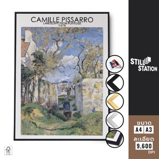 โปสเตอร์แต่งห้องสไตล์วินเทจ ภาพวาดของ Camille Pissarro สำหรับติดผนัง