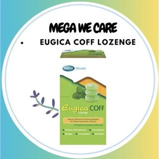 (พร้อมส่ง)​(สินค้าขายดี)​Mega We Care Eugica Coff เมก้า วีแคร์ ยูจิก้าคอฟ ลูกอม จำนวน 1 กล่อง บรรจุ 15 แผง