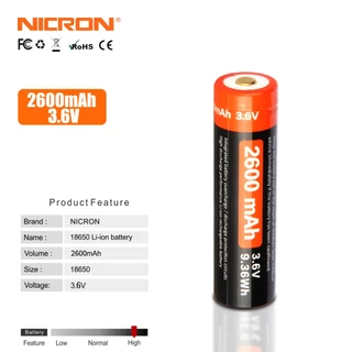 Nicron แบตเตอรี่ ความจุสูง 18650 2600Mah สําหรับ N8 B70 B70Plus N8F B60 H25 B71 N6 B200 F81