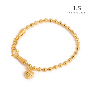 LS สร้อยข้อมือผู้หญิงทอง 18K เวอร์ชั่นเกาหลี สร้อยข้อมือแฟชั่นคลาสสิก เครื่องประดับผู้หญิง 513B