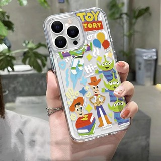 เคสโทรศัพท์มือถือแบบนิ่ม ใส ลาย Toy Story แฟชั่น สําหรับ iphone 14promax 13 12 11 7Plus 7 8 X XR XSMax