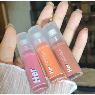 Herorange บลัชออนโทนนู้ด 3 in 1 ปัดแก้ม อายแชโดว์ทาตา เนื้อกำมะหยี่ ตัวดัง